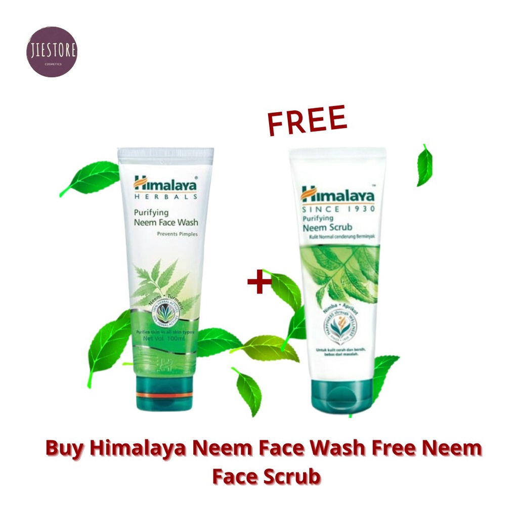Jual BUY 1 GET 1! Himalaya Neem Face Wash 100ml FREE Himalaya Neem Face