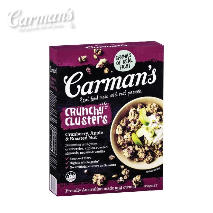 

Carman's Cranberry, Apple, & Roasted Nut Crunchy Oat Clusters 500gr