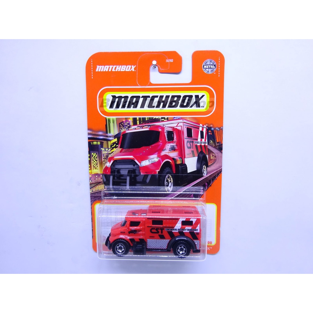 Matchbox MBX Armored Truck Merah