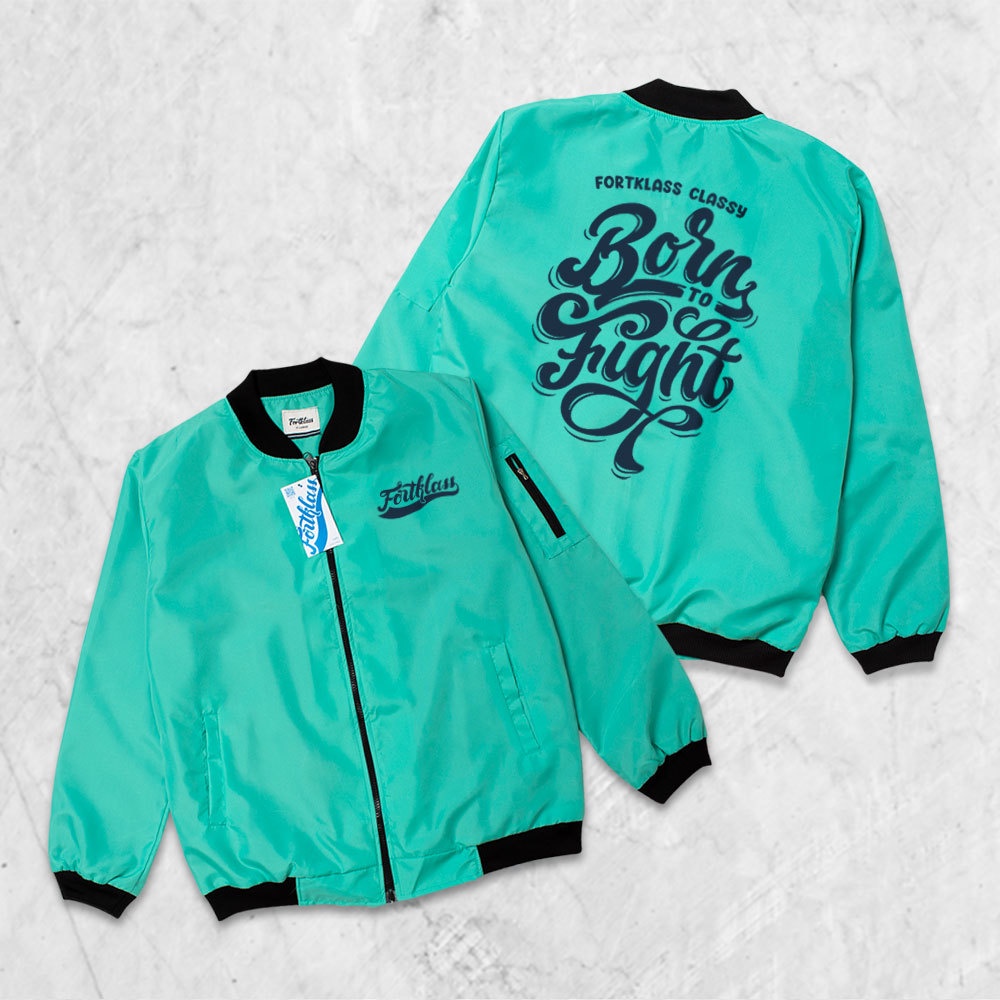 Fortglass Jaket Bomber Gafi Fight Jaket pria Lengan Panjang