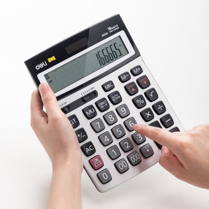 

DELI KALKULATOR (DESKTOP CALCULATOR) 16 DIGIT E39265 #ORIGINAL