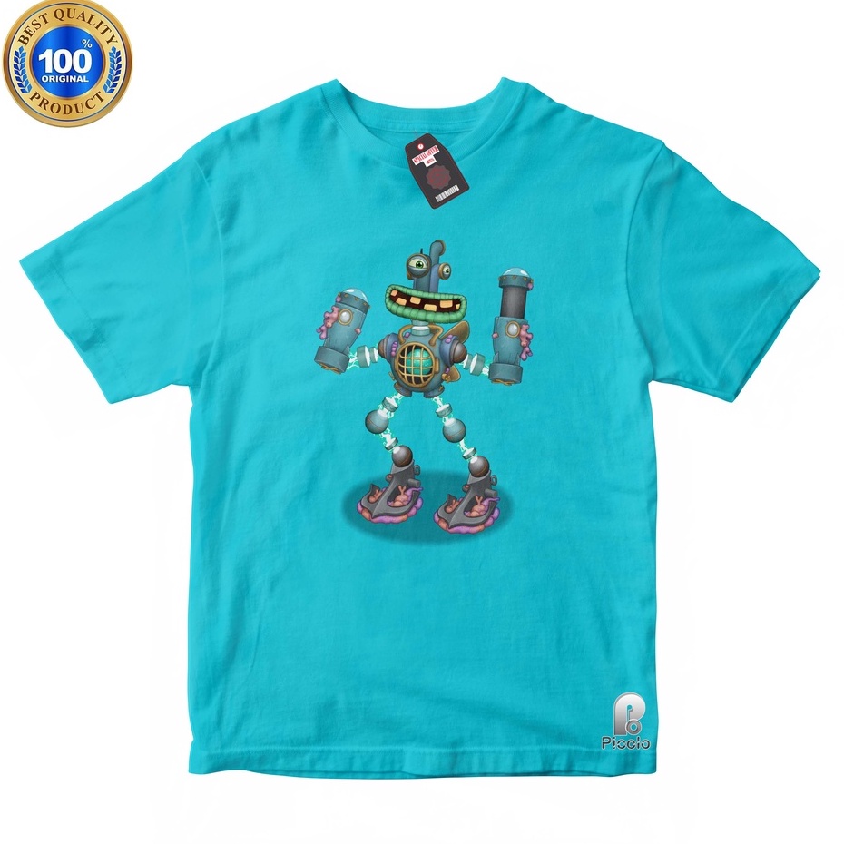 BAJU ANAK KAOS ATASAN ANAK MOTIF EPIC WUBBOX MY SINGING MONSTER UNISEX Bahan COTTUN (FREE NAMA)