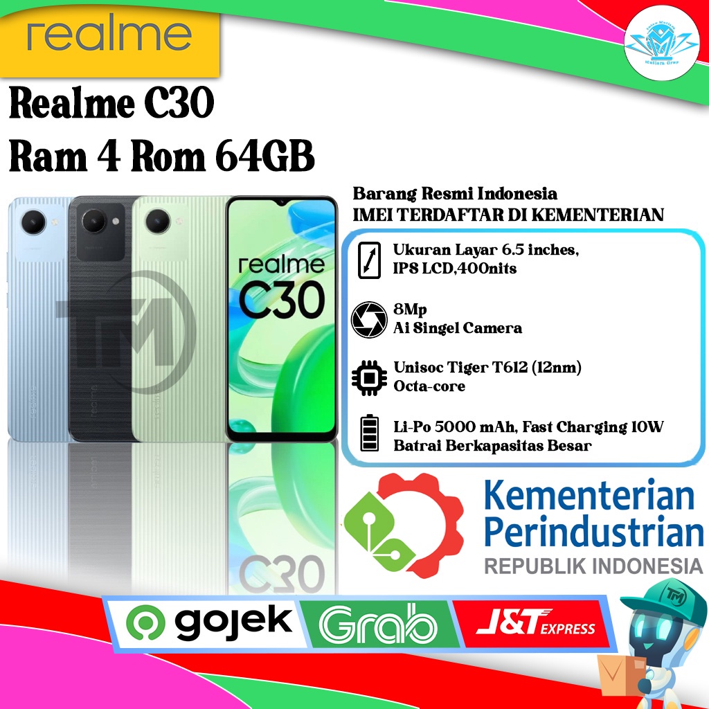 Realme C30 Ram 4 Rom 64GB