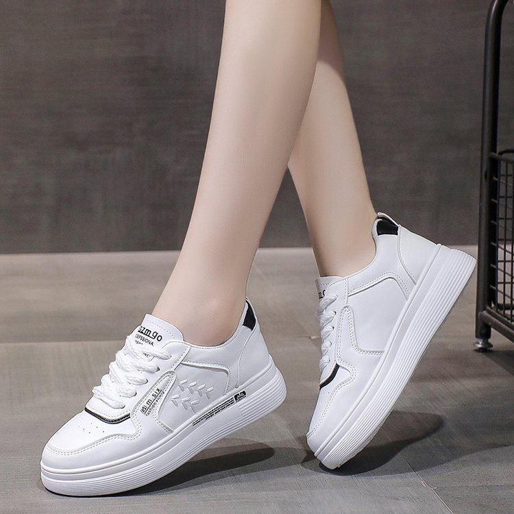 COD POS 174 Sepatu Sneakers Casual Full Black Wanita Import Premium