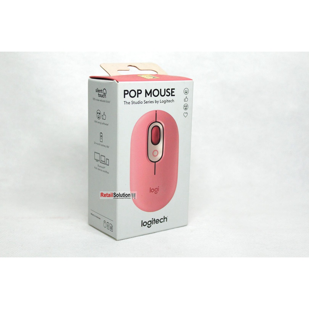 Mouse Wireless Bluetooth Silent - Logitech Pop Emoji Keys