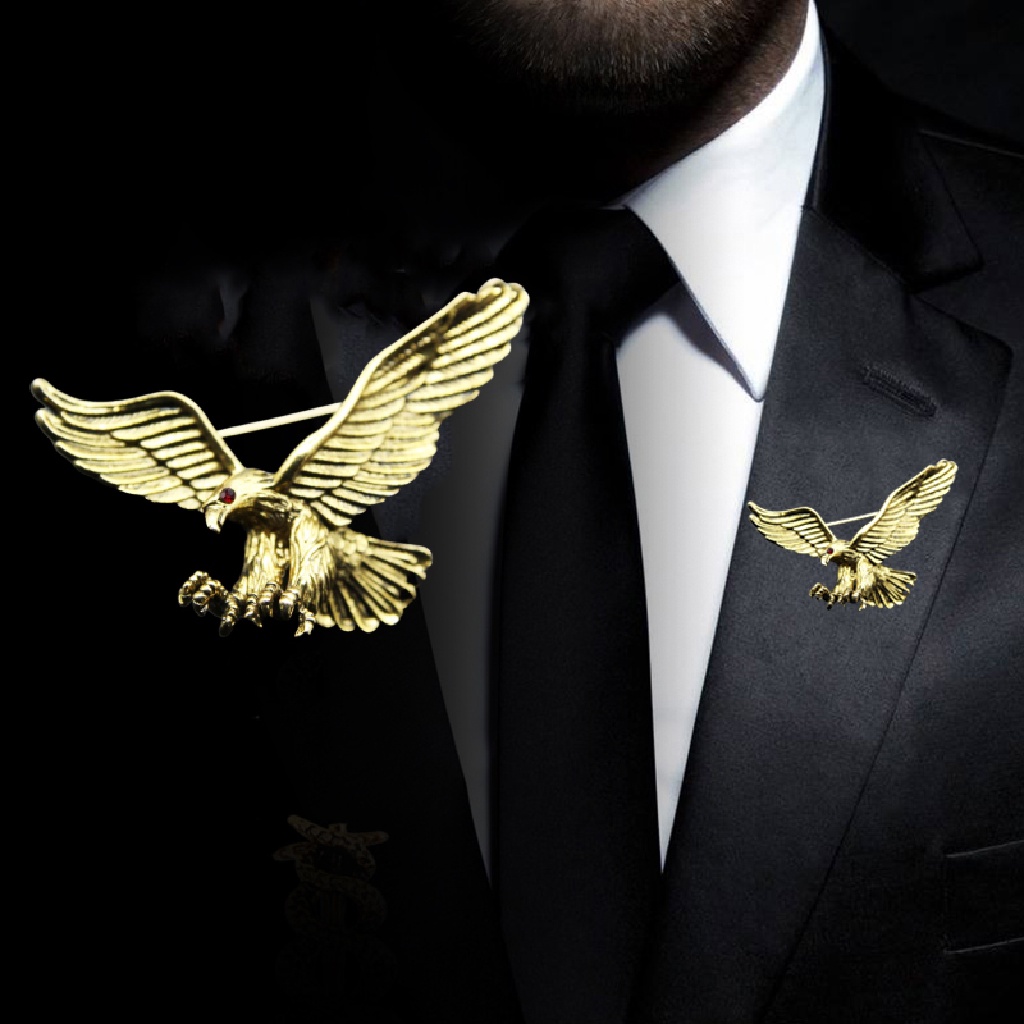 /Fashion Hot// Fashion Hot// Fashion Pria Vintage Eagle Pin Bros Dekorasi Korsase Lencana Perhiasan Hadiah.