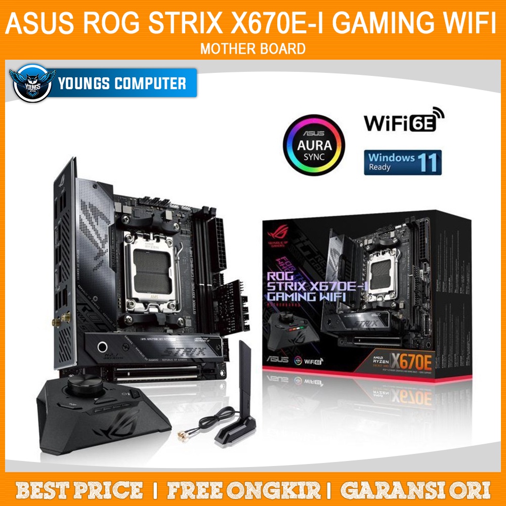 ASUS ROG STRIX X670E-I GAMING WIFI | Motherboard ITX AMD X670 AM5 DDR5