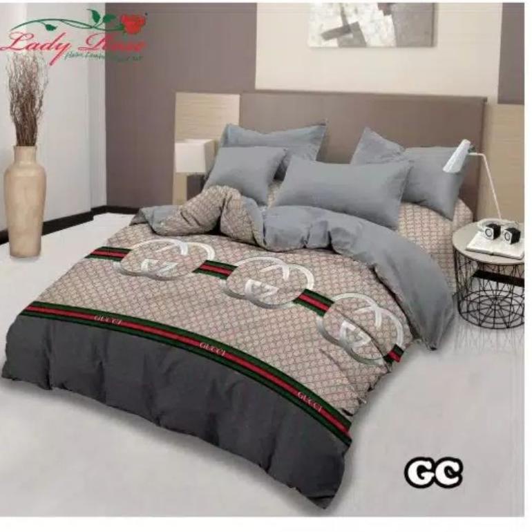 NEW れ Bed Cover Set Sprei Rumbai Lady Rose 180 x 200 dan 160*200 cm ⁂