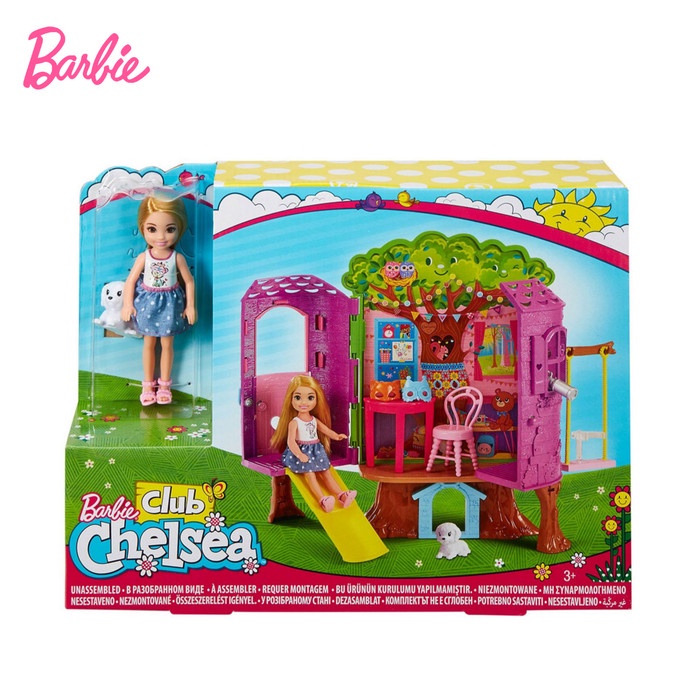 Barbie Club Chelsea Treehouse - Mainan Aksesoris Boneka Anak Perempuan