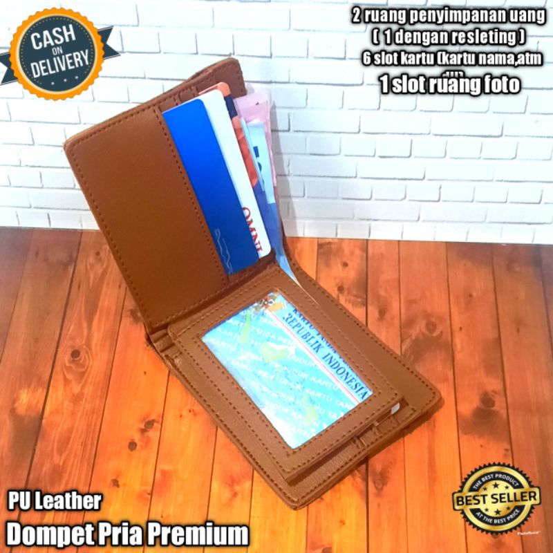 Dompet pria/Dompet kulit laki laki/Dompet lipat 3
