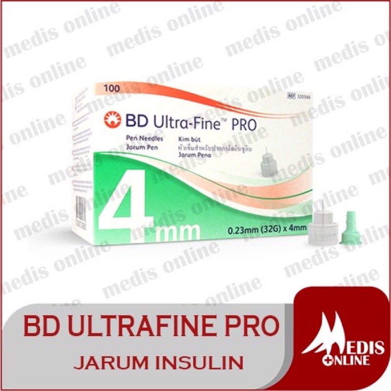 Jarum Insulin / BD microfine Pro/ micro fine pen needle / Ultrafine BOX / HIJAU 4MM / Microfine pro