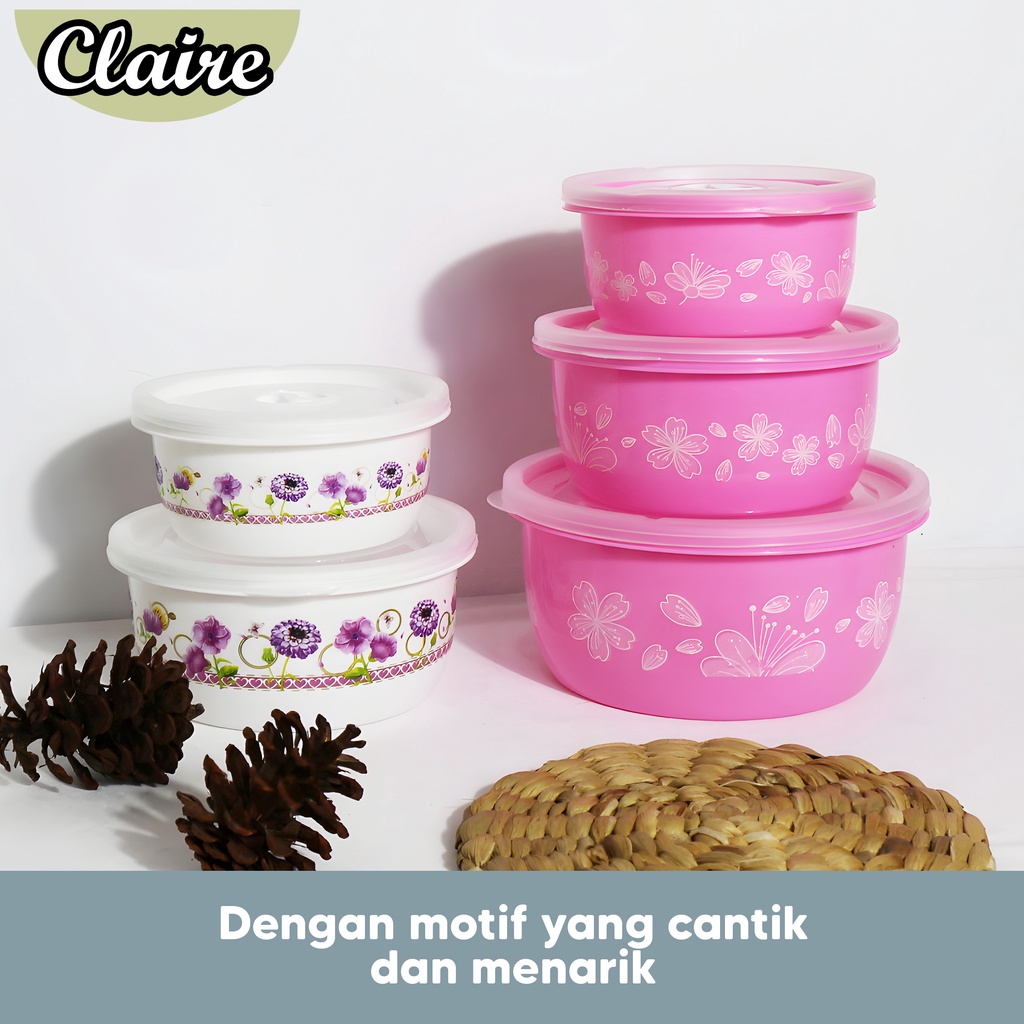 Freshpot 4 set / Lunch Box 4 set / Tempat Makan 4 Susun Pink dan Putih