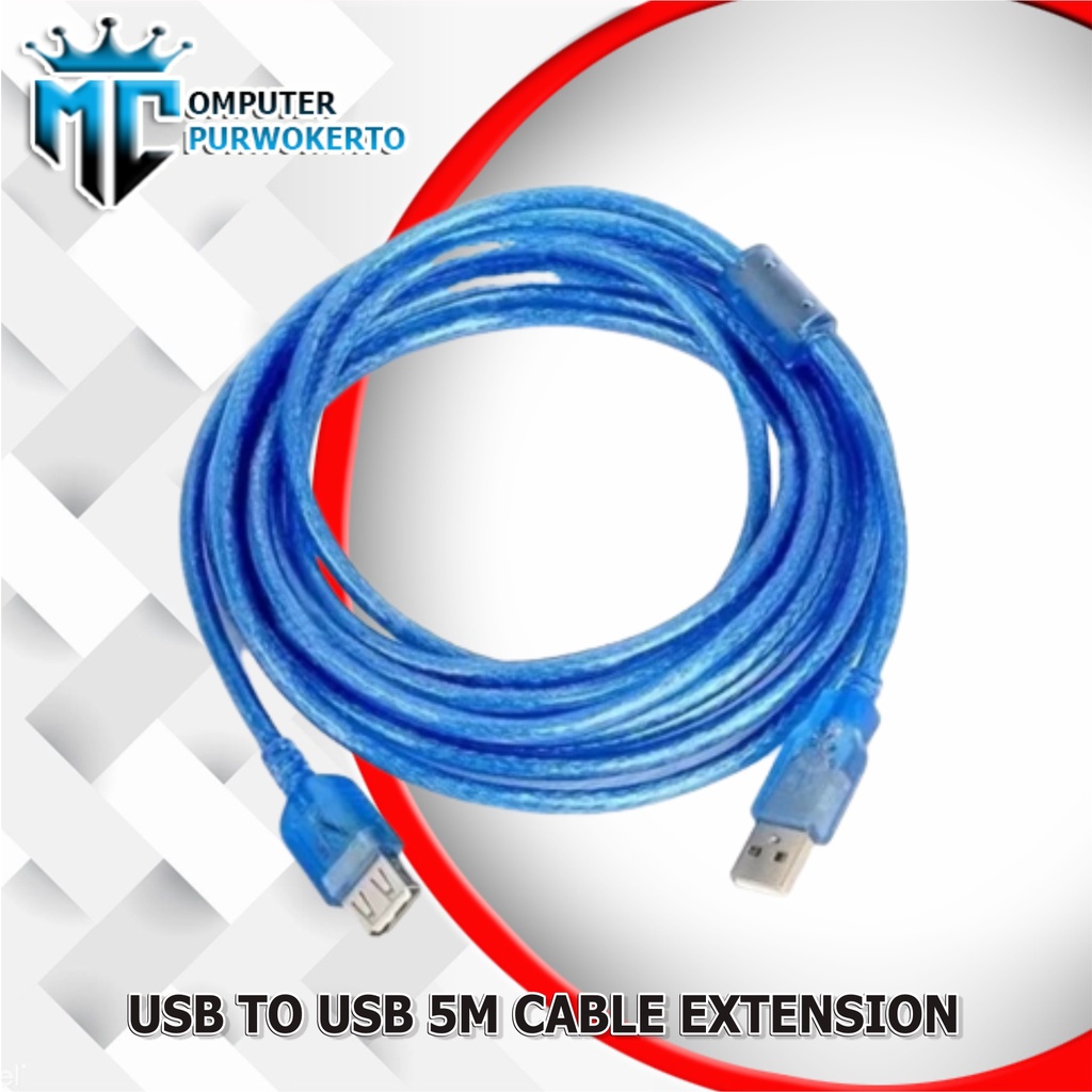 Kabel perpanjangan Usb to usb 5m cable extension 5 meter