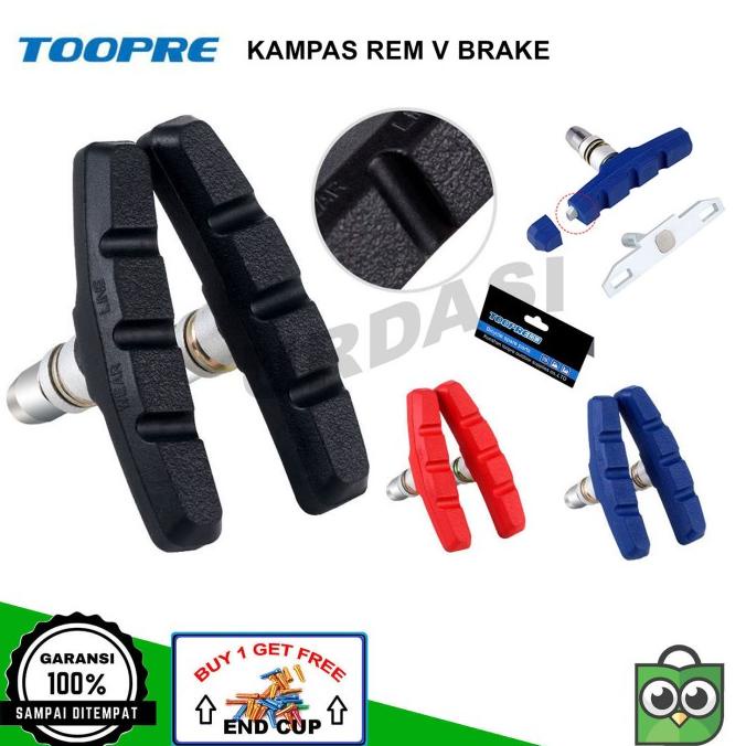 Kampas Karet Rem Sepeda Brake Pad Shoe V Brake Vbrake Shimano Baradine