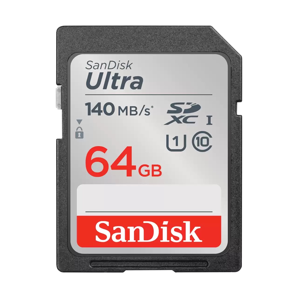SD Card SanDisk Ultra SDXC 64GB 140MB/s (SDSDUNB-064G-GN6IN)