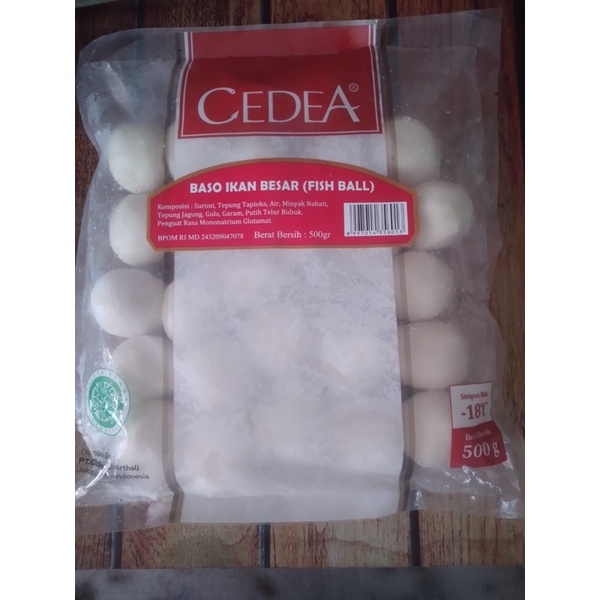 Jual Cedea Bakso Ikan Besar 500gr Shopee Indonesia