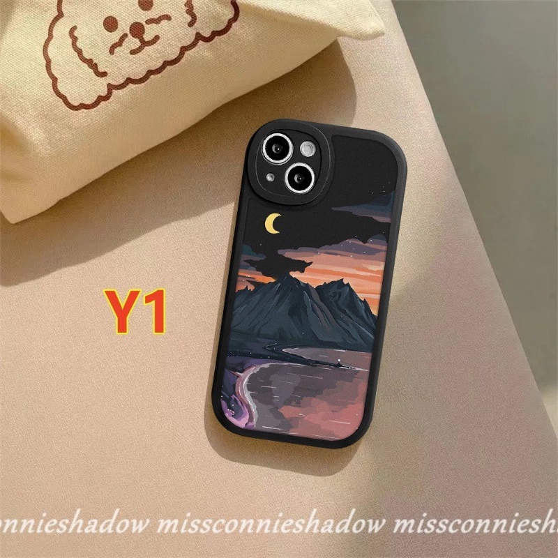 Redmi 9A 9T 10A 10C 9 10 9C NFC Mi 11 12 11Lite 11T Pro PO CO M3 X3 NFC Redmi Note 10Pro 9Pro 11Pro Plus 8 9 10 11 10s 11s 9s 8Pro Salju Gunung Sunset Pemandangan Lembut TPU Couple Case/Sarung Couple/Sarung Couple/Sarung Couple/Sarung Couple