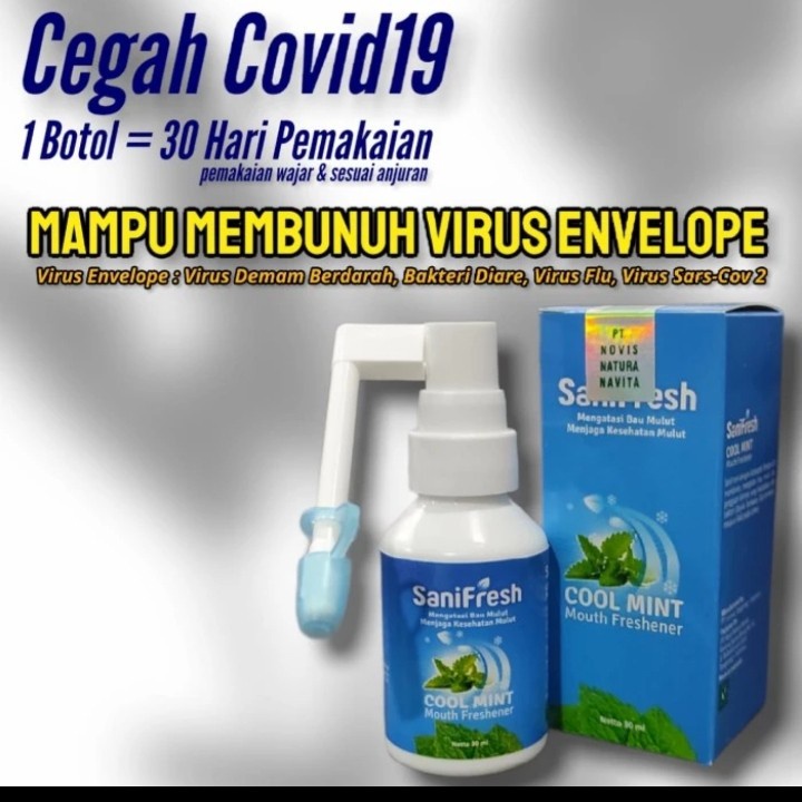 Jual SANIFRESH SANIKUL SPRAY MULUT ANTISEPTIK MULUT 30ML ANAK DAN DEWASA Shopee Indonesia