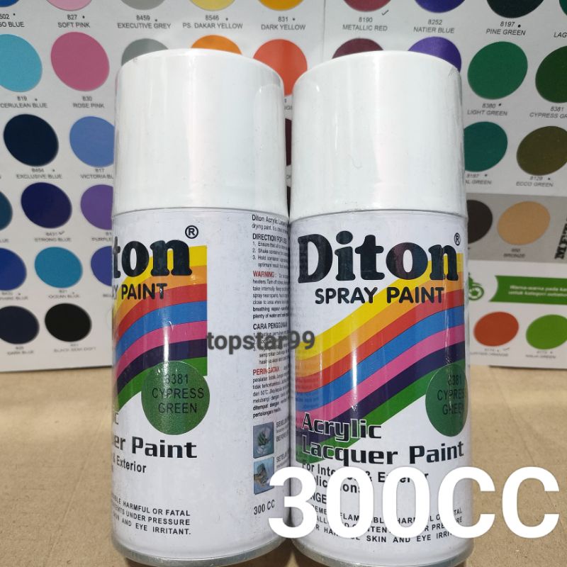 Pilok Pilox Cat Semprot Diton Cypress Green 8381 Hijau Cypres Metalic Metalik 300cc Spray Paint