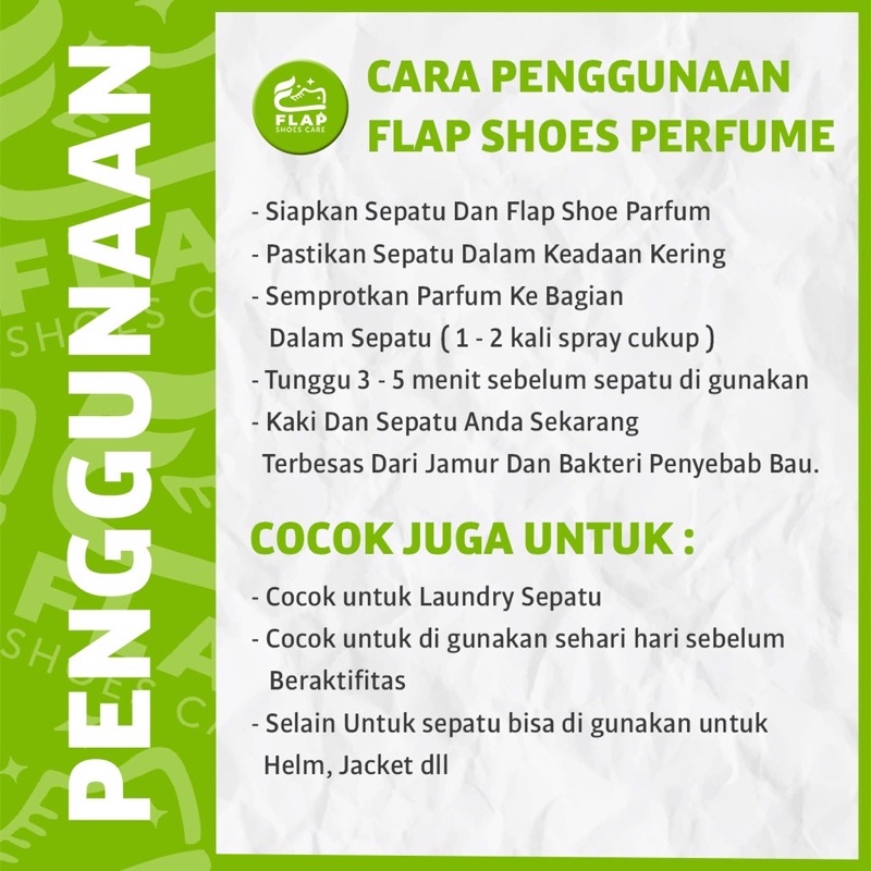 FLAP Shoes Parfum Sepatu Apple Serbaguna Anti Bakterial 100ml