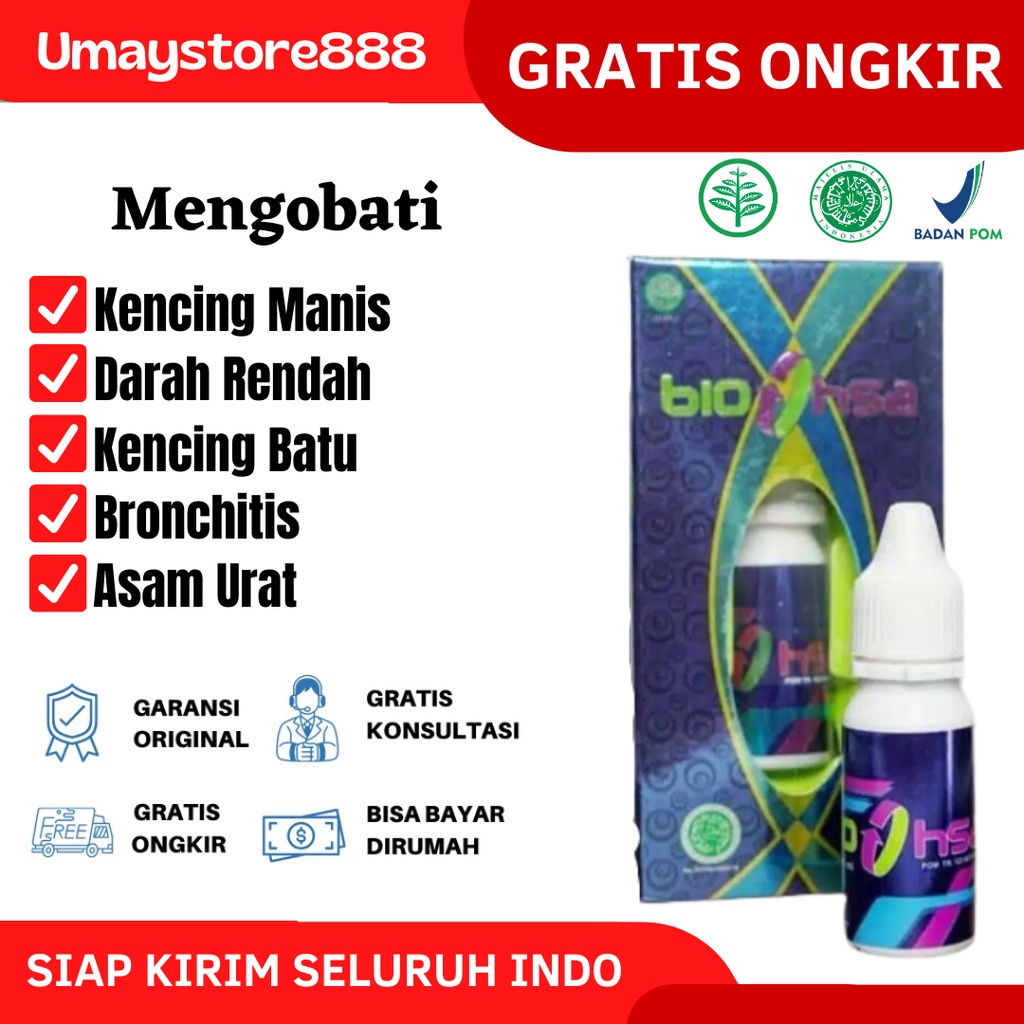 

BIO HSA - Jamu Tetes Isi 15ml Multifungsi Asli Original