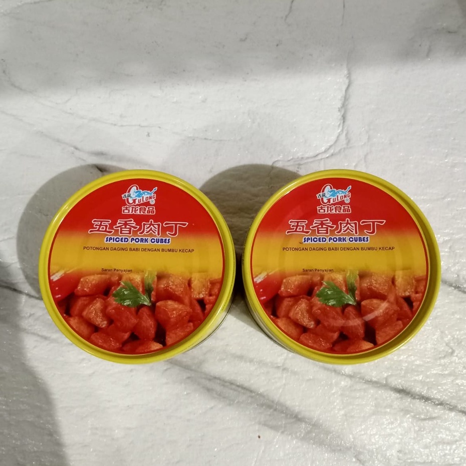 

Gulong spiced pork cubes dan Gulong pork mince with bean paste 142g exp 11/2025