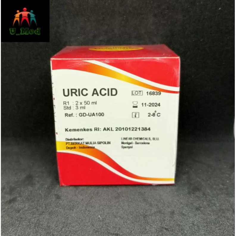 Jual Reagen Uric Acid Glory Diagnostics Reagen Asam Urat Glory