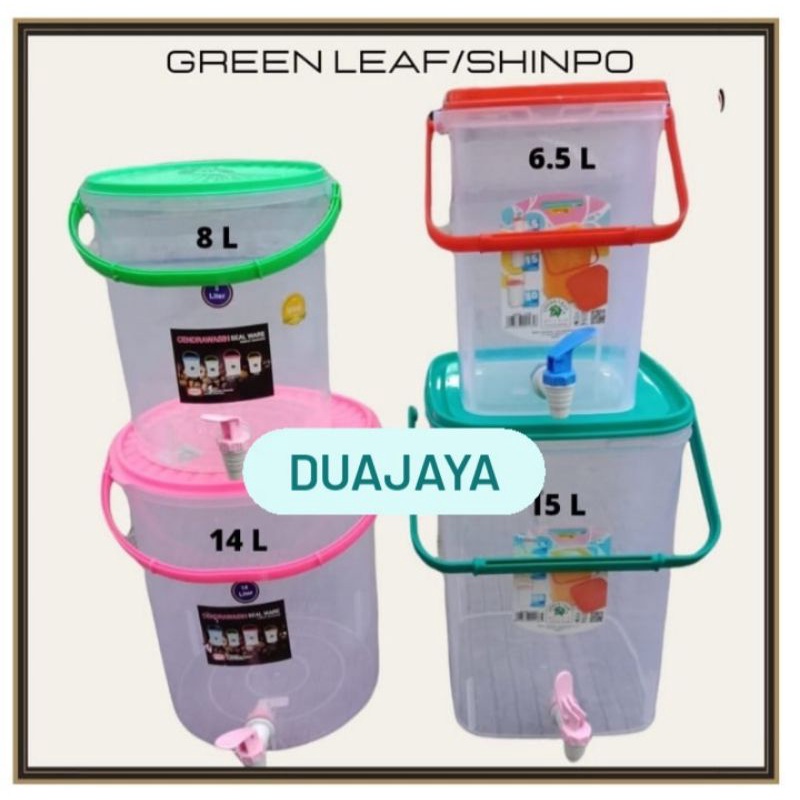 Toples Kran 6,5-8-14-15-20L / Toples Air Plastik Dengan Kran / Toples