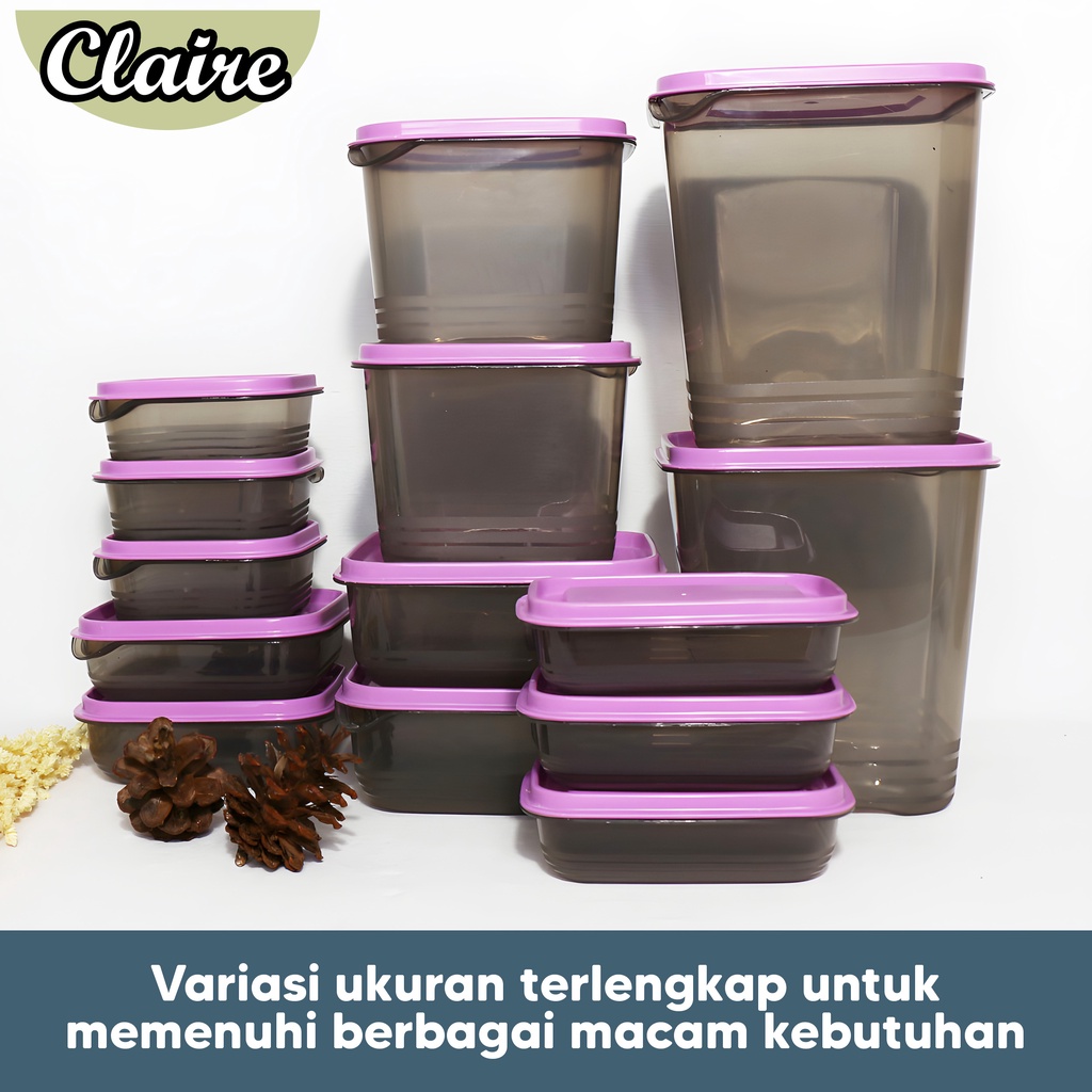 Set toples penyimpanan makanan isi 14pcs / Food storage multifungsi 14pcs