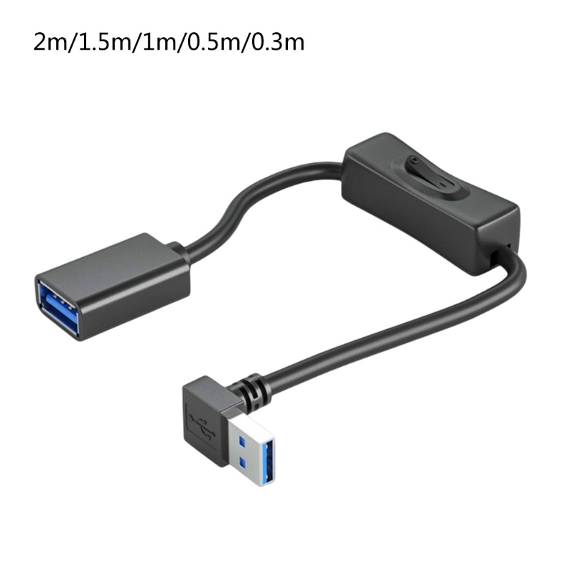 Zzz Kabel Extender USB 3.0 Transfer Data Tinggi Dengan Saklar Untuk Komputer PC Lampu USB