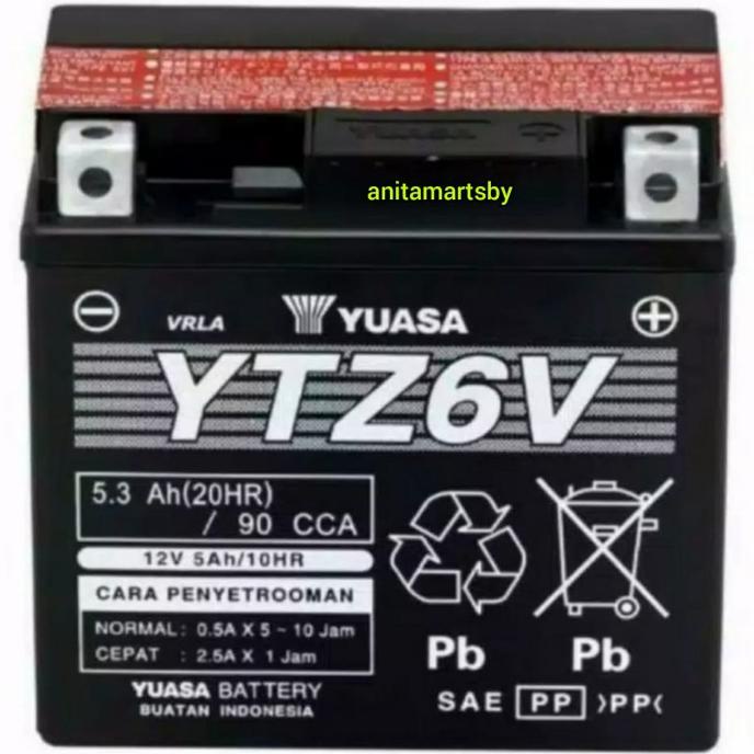 accu / Aki motor yuasa ytz6v