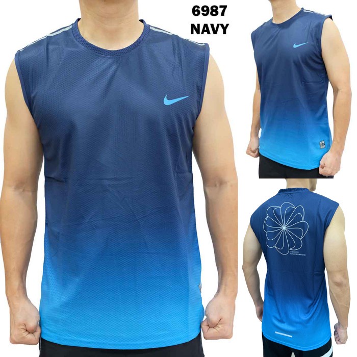 SINGLET OLAH RAGA COWOK 6987 KAOS SPORT FITNESS FUTSAL GYM LARI PRIA BEST QUALITY