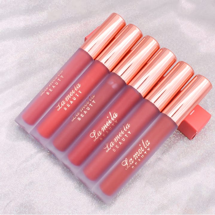 Lameila Liquid Lipstik Velvet Lip Glaze Matte 6 Warna Waterproof dan Tahan Lama