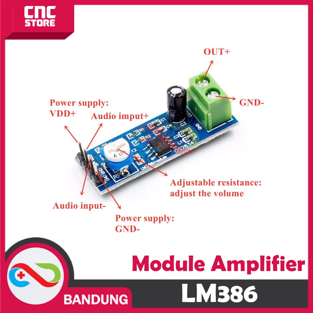 LM386 Audio Amplifier Module