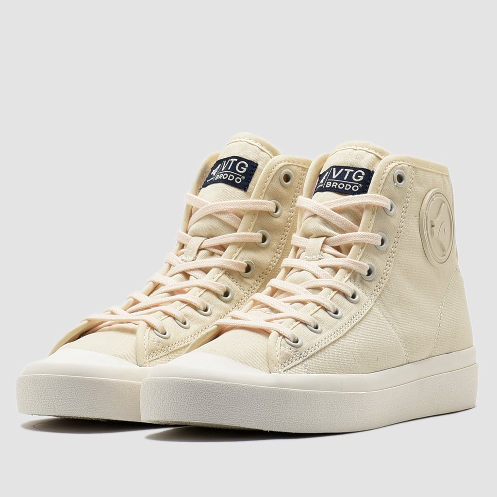 BRODO - VTG V2 HI NATURAL WHITE WS Sepatu Sneakers