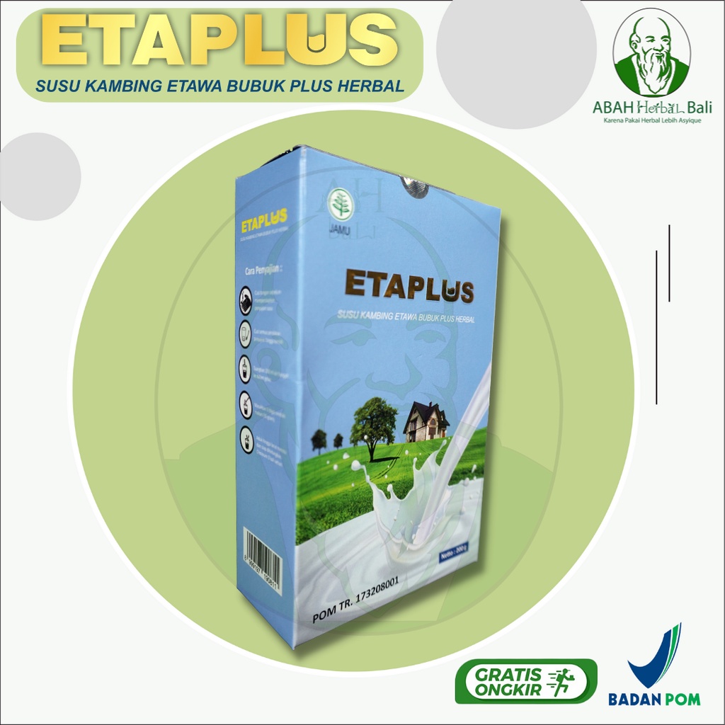 

ETAPLUS | SUSU KAMBING | ETAPLUS SUSU KAMBING ETAWA PLUS HERBAL + ETAPLUS ORIGINAL BPOM | SUSU KAMBING ETAWA | ASLI 100% | ORIGINAL | BPOM | ETAPLUS | PELANCAR ASI | OSTEOPOROSIS | ANAK