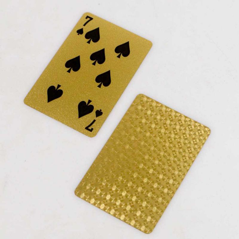 Jialong Kartu Remi Poker Gold Foil - T-8888 Mainan Hadiah Kado Sulap