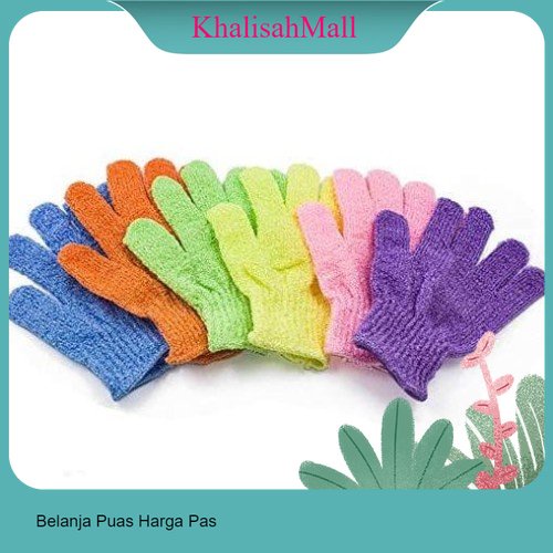 Sarung Tangan Mandi Scrubber Exfoliating Tubuh Pijat