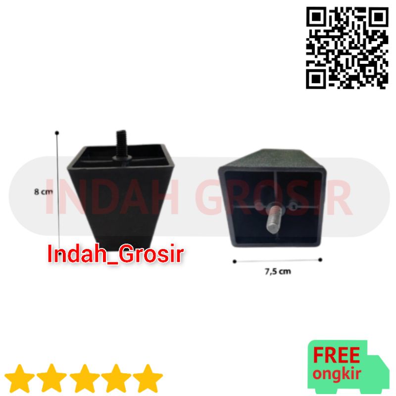 KAKI SOFA baut 8 cm - kotak plastik