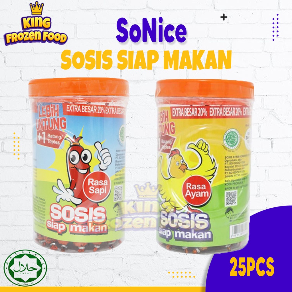 SoNice Sosia Siap Makan 25Pcs (Ayam&amp;Sapi)