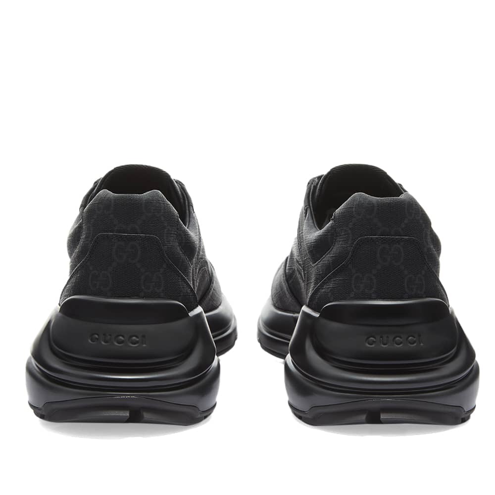 GG Men Rhyton Sneakers All Black 100% Original