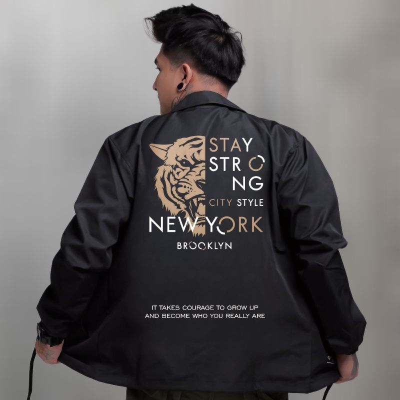 Terbaru Jacket Coach Pria Parasut Tiger / Coach Jacket Erigo