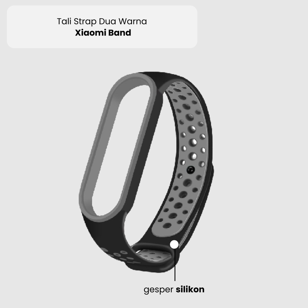 Tali Xiaomi Band 3 4 5 6 Miband Sports Silicone Strap