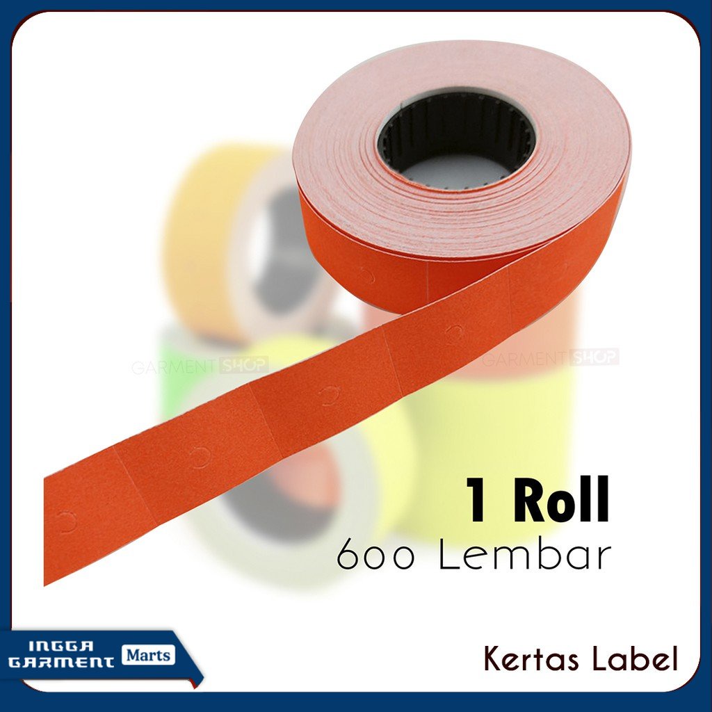 

ISI LABEL HARGA ALAT PRICE LABELLER REFILL REFIL 2 BARIS WARNA - WARNI