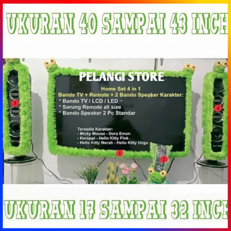 Paket Hemat 4in 1 Bando Tv LED LCD Dan Tabung Ukuran 17 - 32 inch Sampai 40 - 43 inch 1 Set Bando Sa