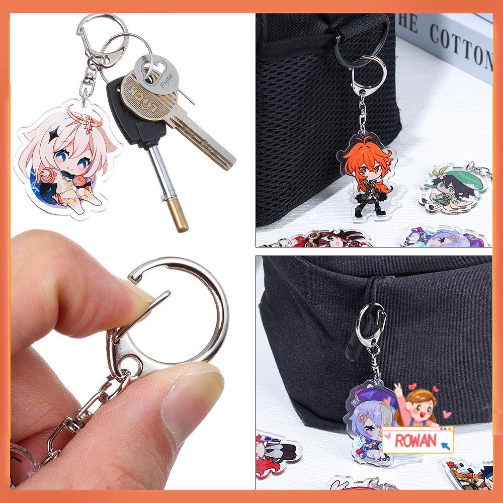 R-flower Gantungan Kunci Akrilik Charm Anime Kartun Lucu