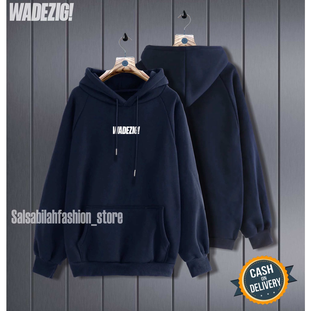 TERMURAH !! COD Jaket Sweater Hoodie Pria Distro wadezigOriginal Big Size Jumbo M - L-XL-XXL