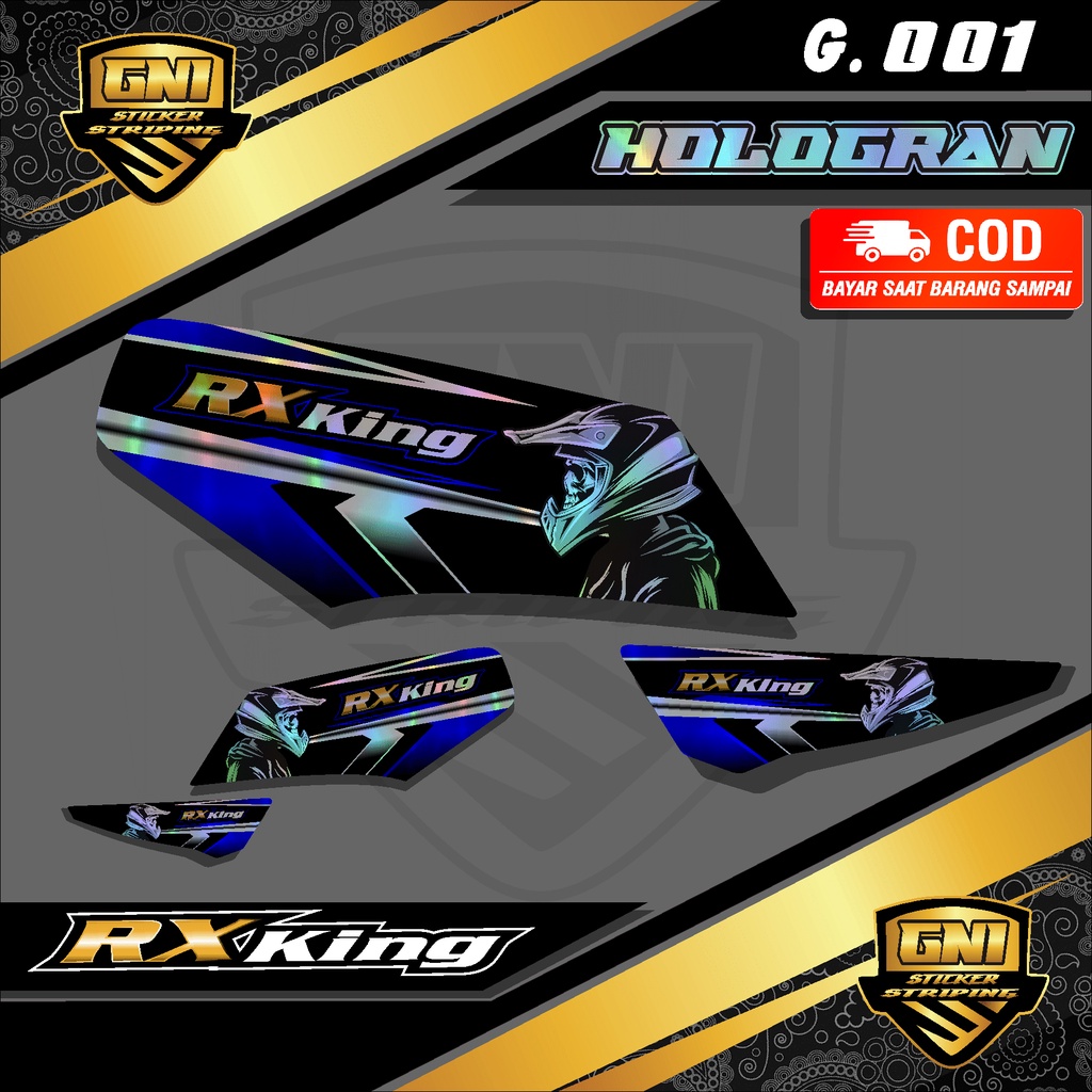(COD) Stiker Motor RX KING - Sticker Striping Variasi List Motor Yamaha RX KING - Racing Skull Keren