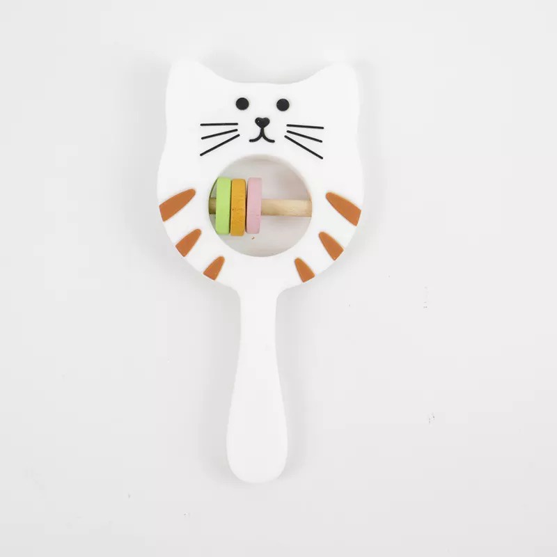 George Baby Silicon Teether Rattle Cat / Gigitan Bayi