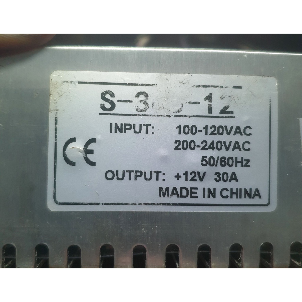 POWER SUPPLY 12 VOLT 30 AMPER
